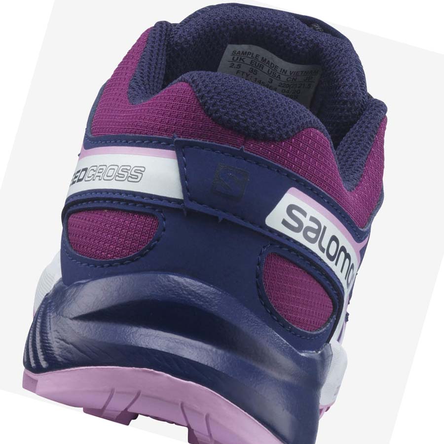 Tenis Para Trail Running Salomon SPEEDCROSS Niños Morados Azules | MX 2025DFM